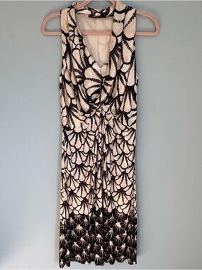 Roberto Cavalli Y2K Dress Resort 2009 Ready To Wear Size 46 Cow Neck Italy Made